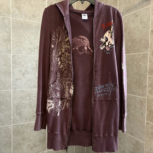 Vintage Ed Hardy Hoodie, Size Small - Picture 5 of 5